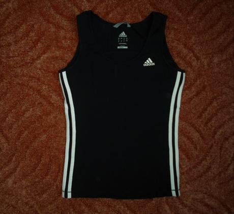 Černé tričko triko top adidas, adidas,l