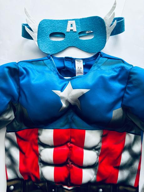 An10/ kostým capitán america - v.7/8 let,