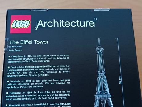 Lego architecture 21019 eiffelova věž,