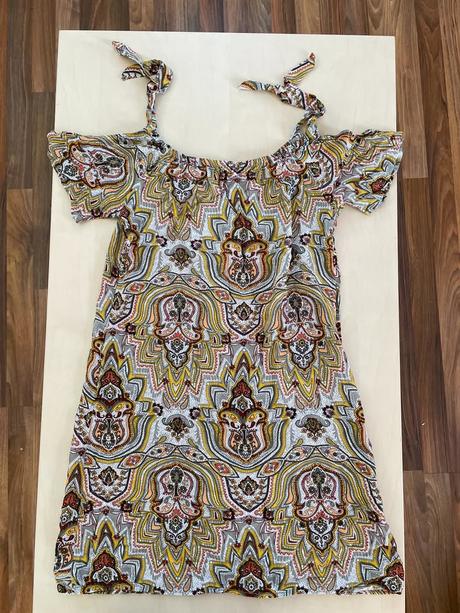 Letní šaty spadlé rukávky, vel s/m, jean pascale, s