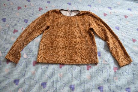 Gepardí sametová mikina mikinka mikča, h&m,128