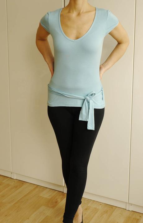 Tricko svetle modre s paseckem od melrose, xs