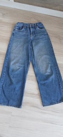 Wide leg jeans, baggy - široké rifle, vel.146/152, c&a,152