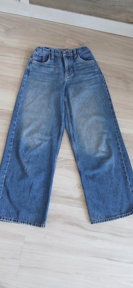 Wide leg jeans, baggy - široké rifle, vel.146/152, c&a,152
