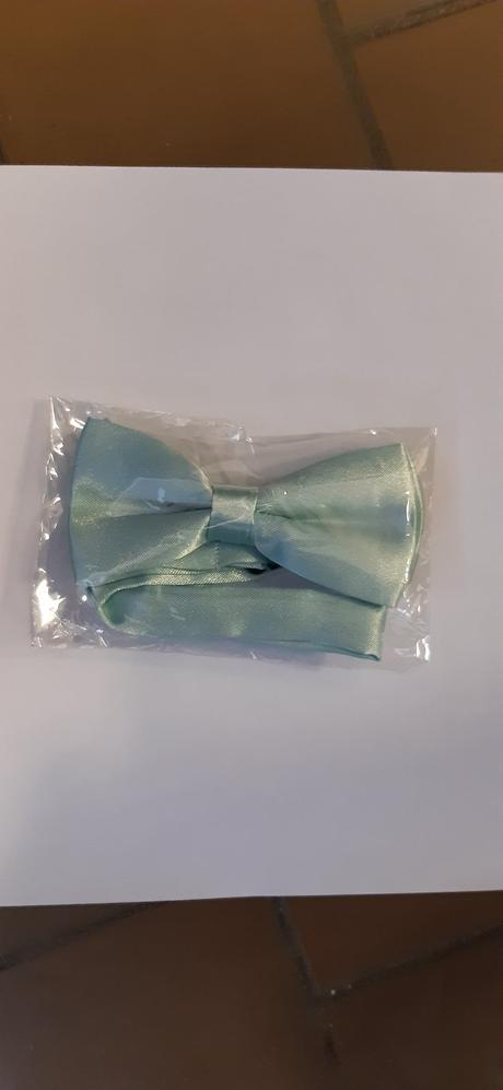 Pánsný motýlek, dětská kravata - mint zelená, 92 - xxxl