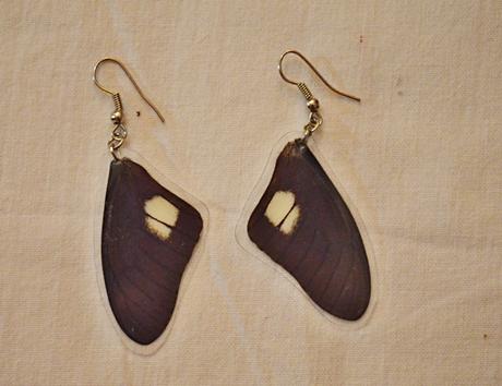 Náušnice motýlí křídla,