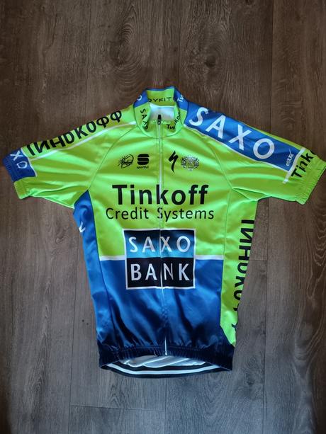 Cyklistický dres/cyklo dres tinkoff, vel. xl (146), 146