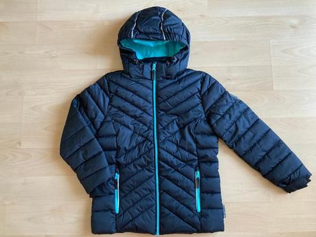 Zimní bundy vel. 140 pro dvojčata, 140