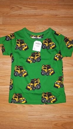 Zelené tričko s bagry 92 next, next,92