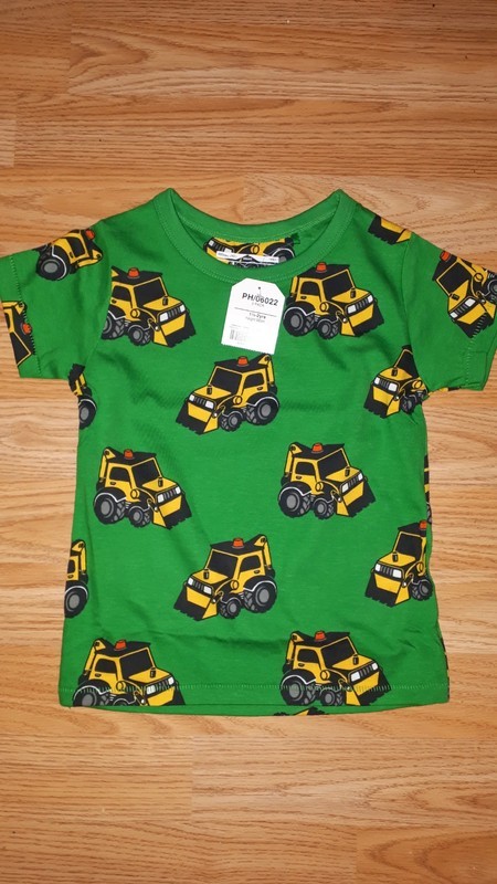 Zelené tričko s bagry 92 next, next,92