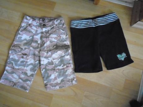 Bermudy kraťasy 2ks vel 110, wolf,110