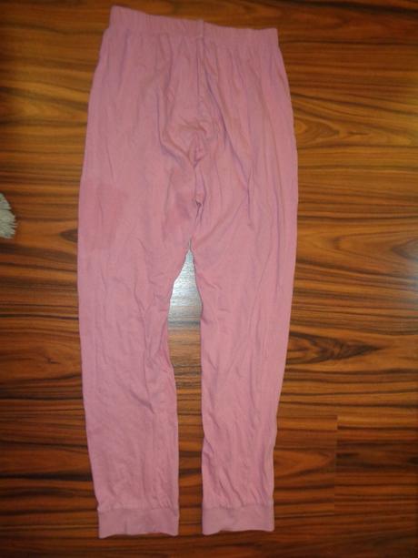 Starorůžové bavlněné pyžamové kalhoty, f&f,164