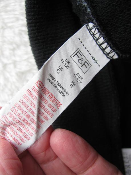 Chlapecké černé bavlněné tepláky, f&f,152