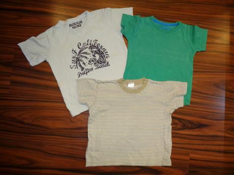 Trio triček pro kluka 86/92, 86