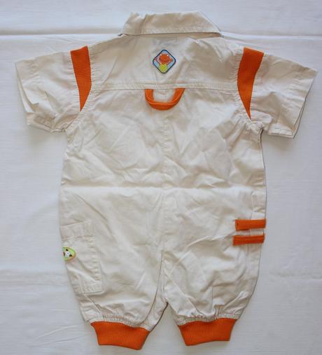 Ad79. plátěný overal pro nejmenší s žabkou, 56