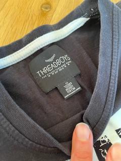 Černé triko s nápisem, next,158