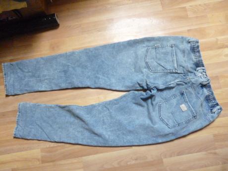 Pánské elastické rifle vel.l-xl cropp, denim,l