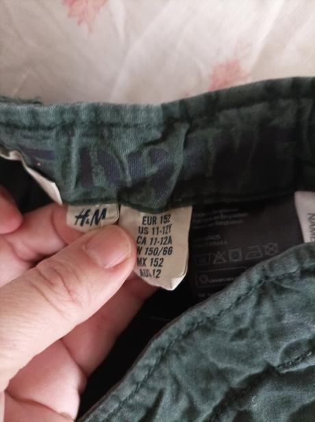 Chlapecké zateplené kalhoty h&m vel.152, h&m,152