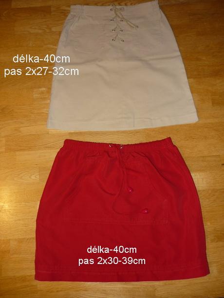 Dívčí sukně vel.116/122 2 kusy, 116
