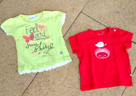 Tičko / triko krátký rukáv červené, 74