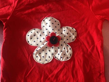 Frajerská dívčí halenka květ a puntíky, 80