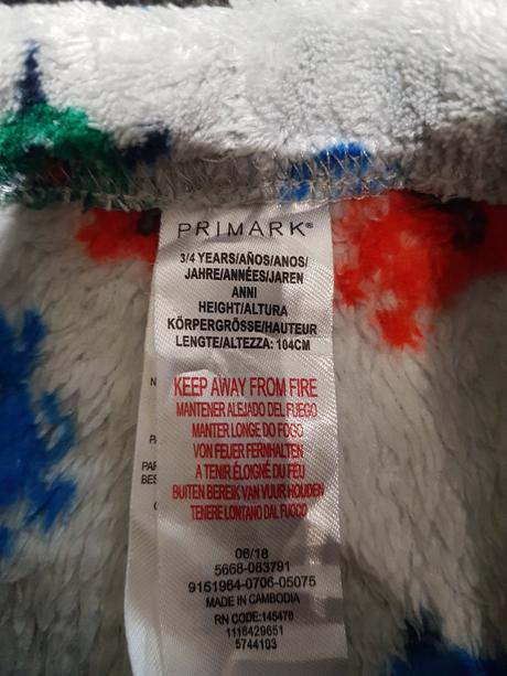 Chlapecké fleesové kalhoty velikost 3-4 roky., primark,98