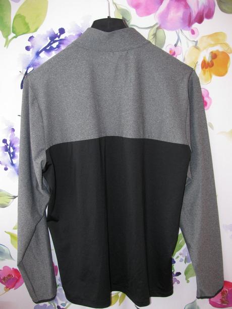 Sportovní funkční šedo černá mikina adidas, adidas,l