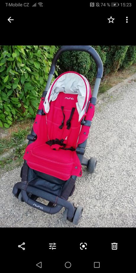 Kočárek nuna pepp + original nánožník + pláštěnka, nuna,nuna pepp