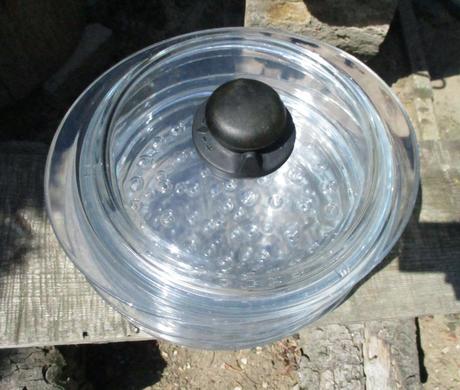 Skleněné parní nástavce s poklicí set 4ks, 