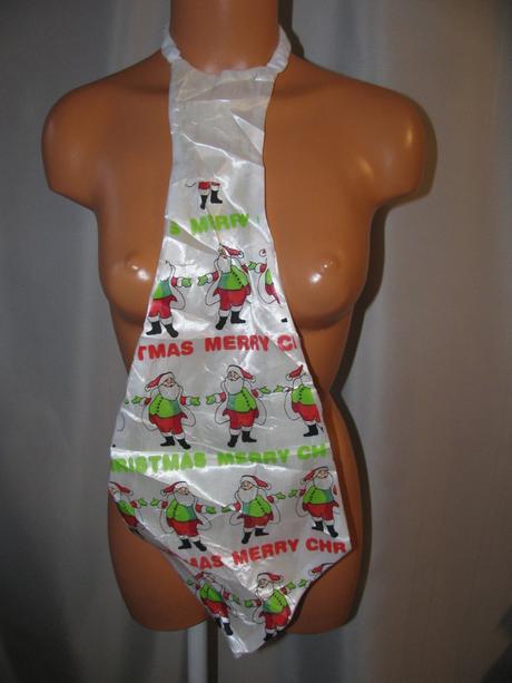 Maska- vánoční kravata pro santu,