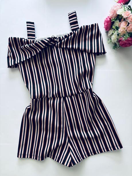 Ob/ overal s pruhy společenský - v. 11/12 let, river island,152