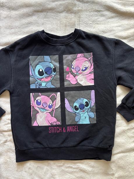 Mikina černá lilo&stitch - v.9/10 let, george,140
