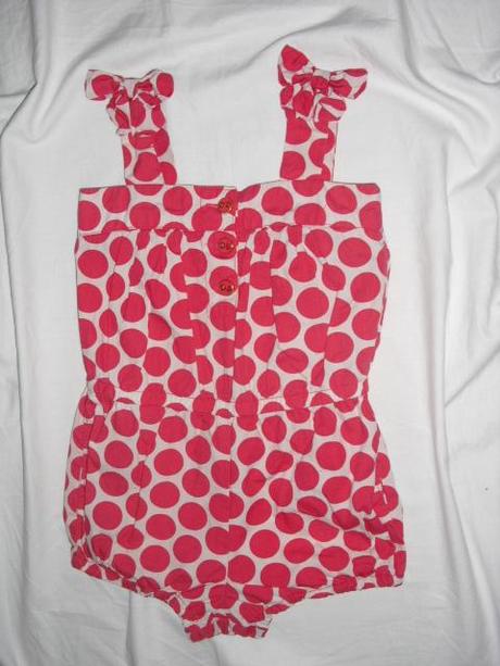 Luxusní letní puntikatý overal, gap,92