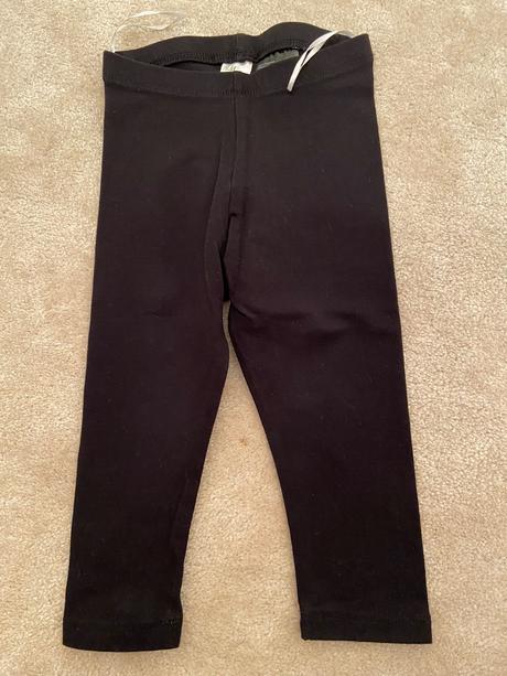 Černé leginy, h&m,80