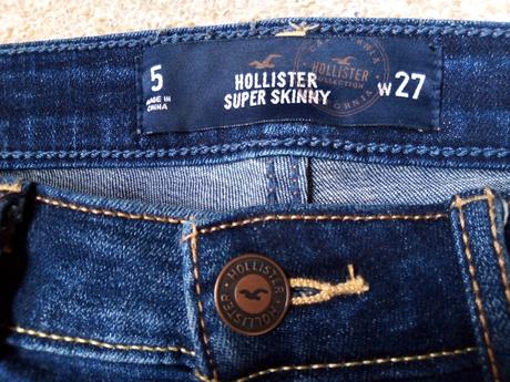 Trhané skinny zn.hollister" vel."27", hollister
