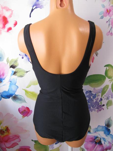 Dámské jednodílné černé plavky maru, 38