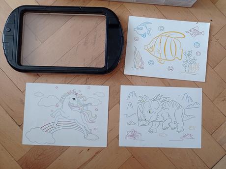 Stíratelná tabule na malování s led osvětlením,