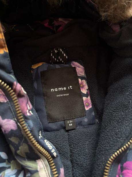 Zimní kombinéza name it s kytičkami, name it,98