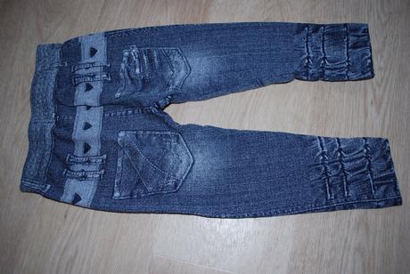 Legínky vzhled jeansy legíny, 92