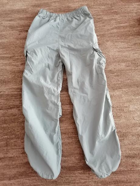 Šusťákové kalhoty, h&m,164