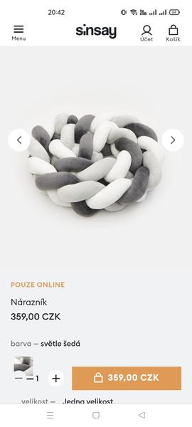 Jak vypadá nárazník do postýlky ze Sinsay?