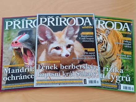 3 časopisy příroda 2014 č. 6, 7-8, 9, 