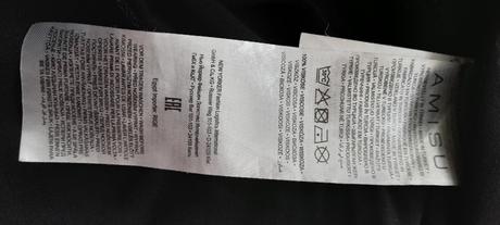 Amisu černé viskózové krátké šaty, amisu,42