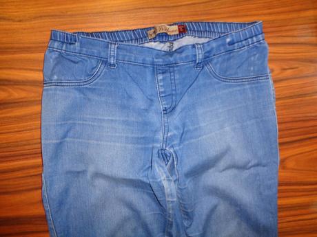 Modré šisované džegíny, fishbone,l