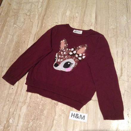 Svetřík s kolouškem 110/116  zn. h&m, h&m,110