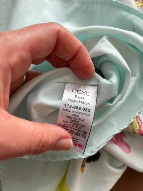 Ob/ šaty next - v.6 let, next,116