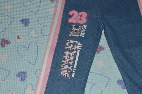 3/4 džínové pohodlné kalhoty, 122