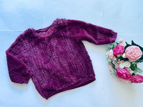 Mikina vínová - v.18/23 měs, 92