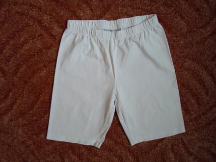 Bílé legíny kraťasy šortky, 134