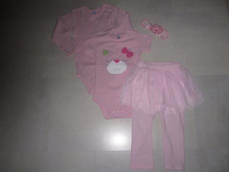 Letní mixík 62-74, 4 kousky včetně nenošených, 68–80